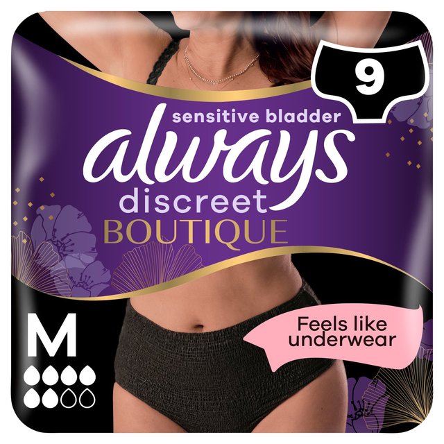 Always Discreet Incontinence Pants Boutique Underwear Incontinence Pants   9 per pack GOODS M&S   