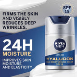 NIVEA MEN Hyaluron Anti-Age Face Moistursing Cream SPF15    50ml GOODS M&S   