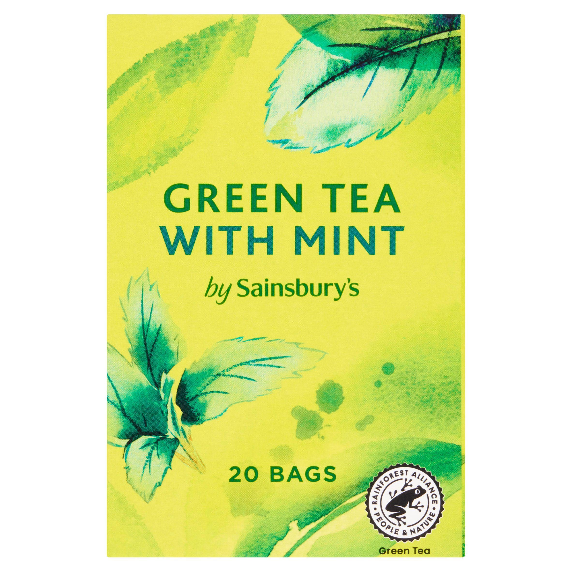 Sainsbury's Green Tea with Mint x20 Tea Bags 38g GOODS Sainsburys   