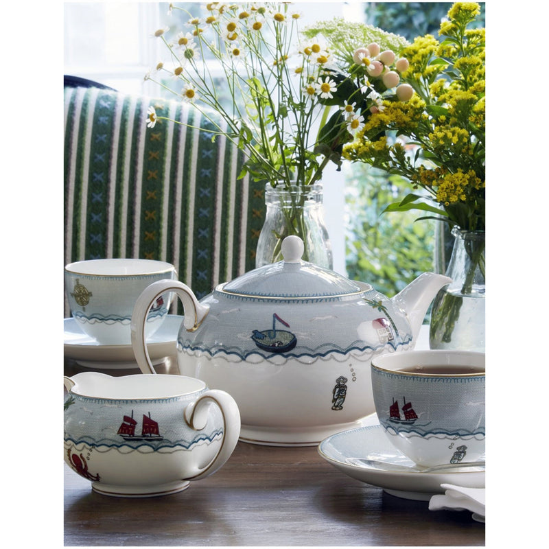 Wedgwood Sailor's Farewell fine china teapot 1.1 litre (British brand)