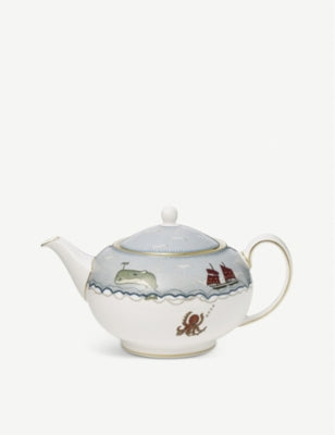 Wedgwood Sailor's Farewell fine china teapot 1.1 litre (British brand)