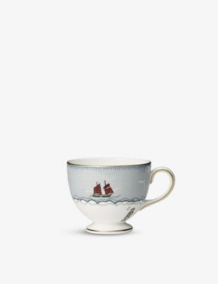Wedgwood Sailor's Farewell teacup and saucer, imported from the UK