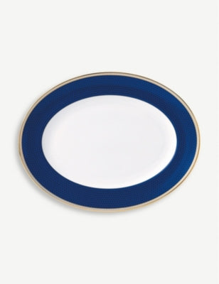 Wedgwood Hibiscus fine bone china oval platter 35cm, imported from the UK