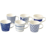 Royal Doulton Pacific mugs set of six, imported from the UK