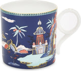 Wedgwood china mug Wonderlust Blue Pagoda 270ml - British product