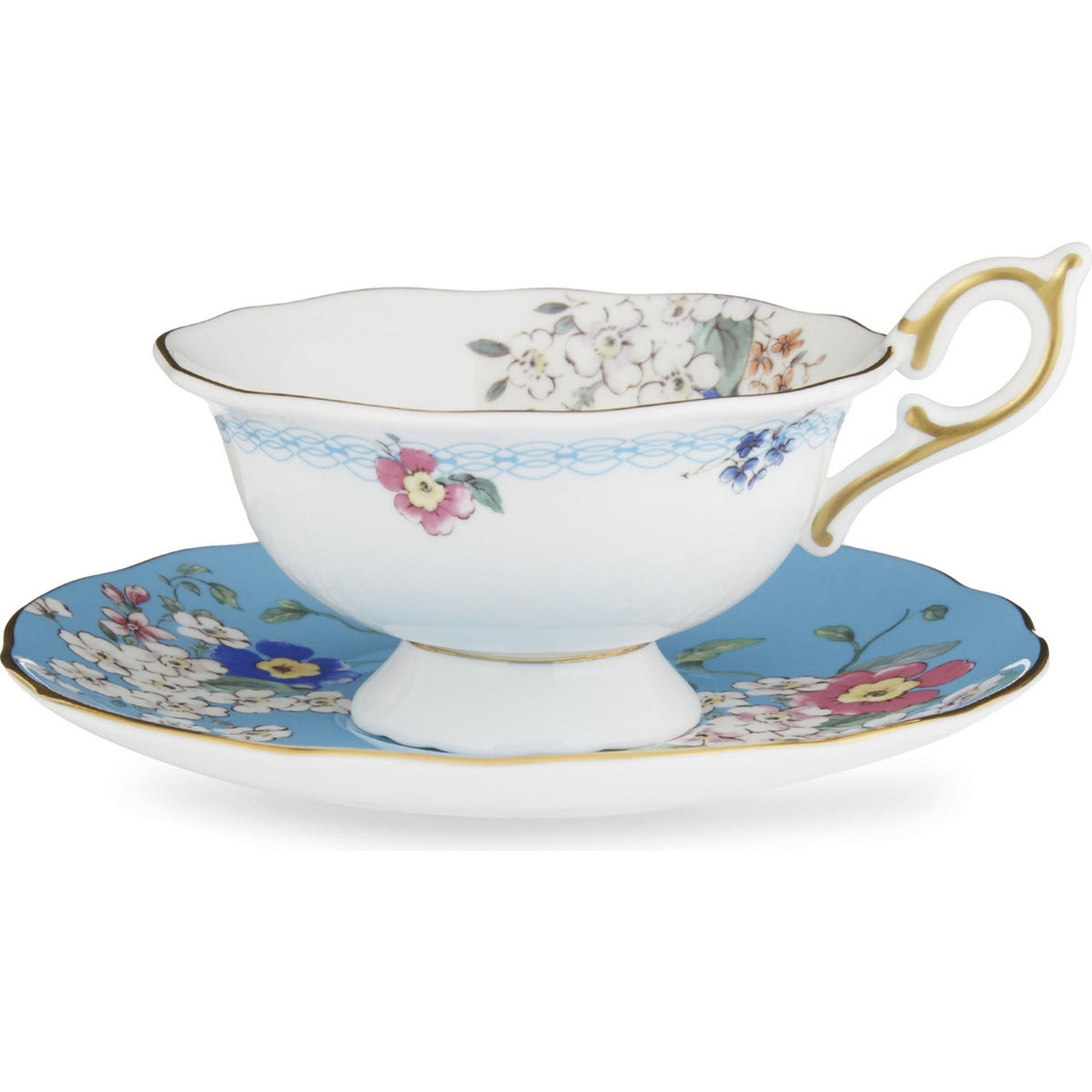Wedgwood Apple Blossom teacup and saucer, UK version