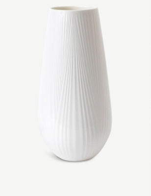 Wedgwood Folia tall bone china vase 30cm - British product