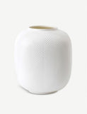 Wedgwood White Folia rounded vase 21cm - British product