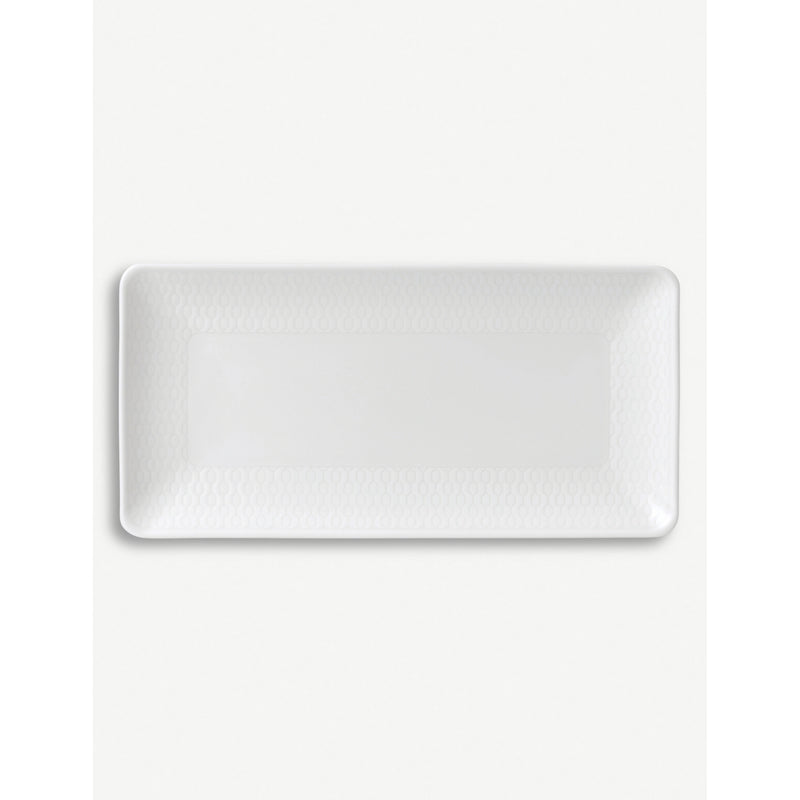 Wedgwood Gio embossed rectangular tray 21cm - British product