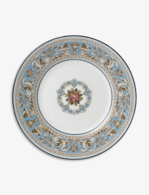 Wedgwood Florentine Turquoise bone-china plate 18cm (British brand)