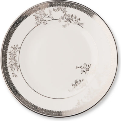 Bone china plate Lace Platinum 20cm - British product