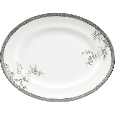 selfridges Lace Platinum Small Oval Fine Bone China Dish- Buy online at McGrocer