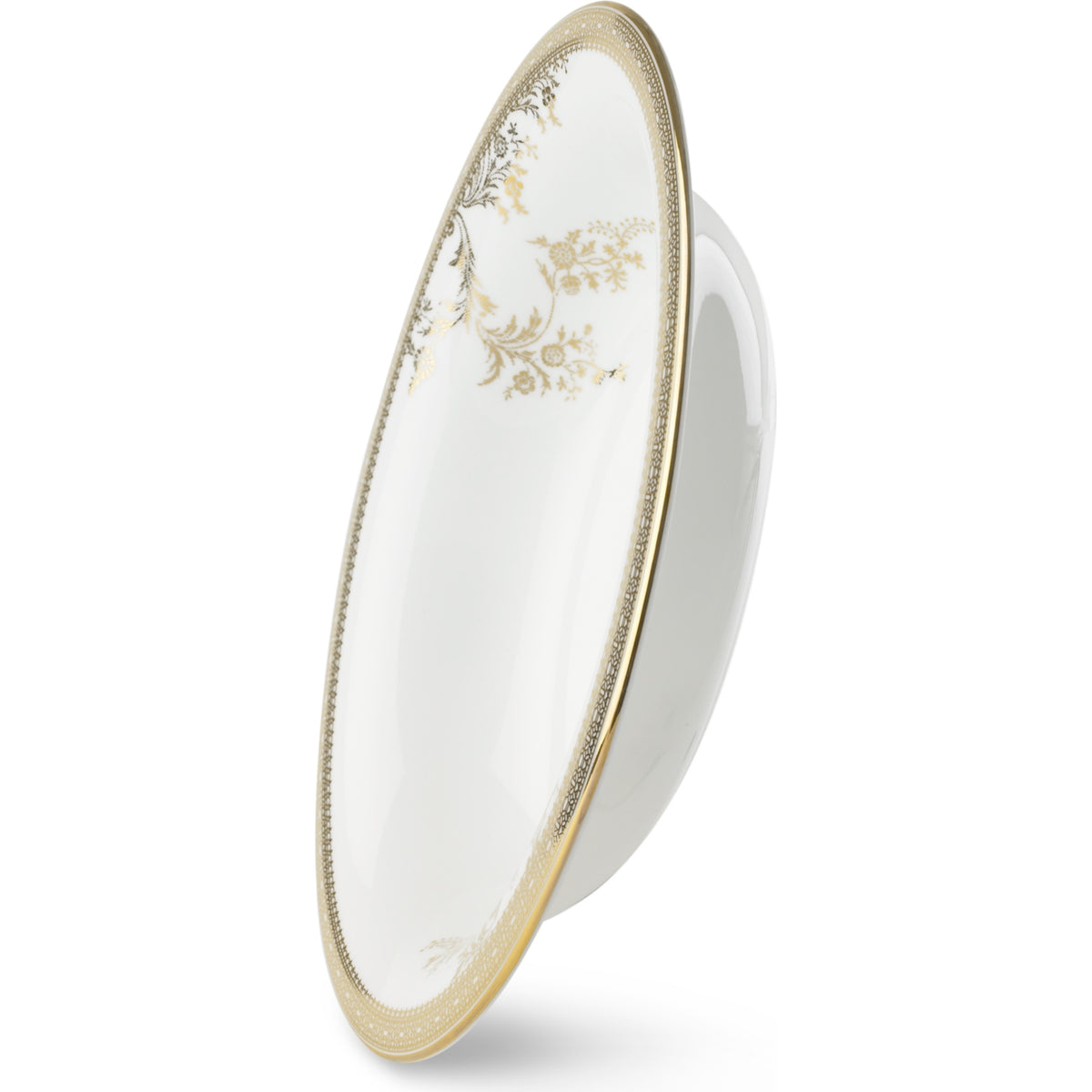 Vera Wang Wedgwood Lace Gold vegetable dish 25cm, imported from the UK