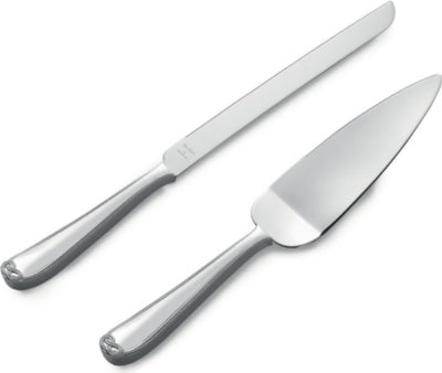 Wedgwood silver-plated cake knife and server set - British product