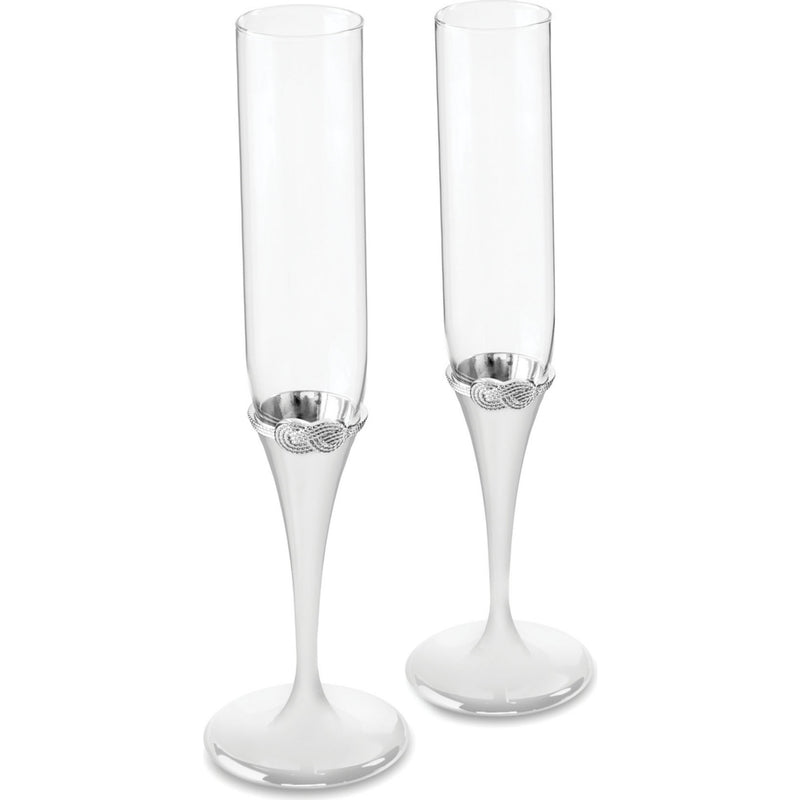 Vera Wang Wedgwood Infinity toasting flute set, UK version