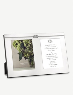 Vera Wang for Wedgwood Infinity knot double invitation frame 9x13, UK version