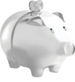 Vera Wang for Wedgwood Infinity baby piggy bank, silver-plated (British brand)