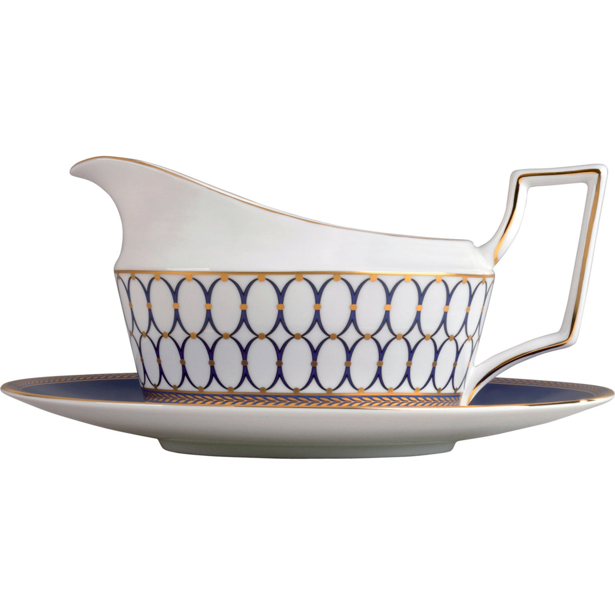 Wedgwood Renaissance Gold sauce boat fine bone china, imported from the UK