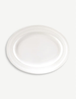 Intaglio fine bone china small oval dish 36cm (British brand)