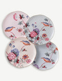 Cuckoo tea plates set of four 21cm (British brand)