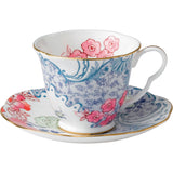 Wedgwood Butterfly Bloom fine bone china cup and saucer - British product
