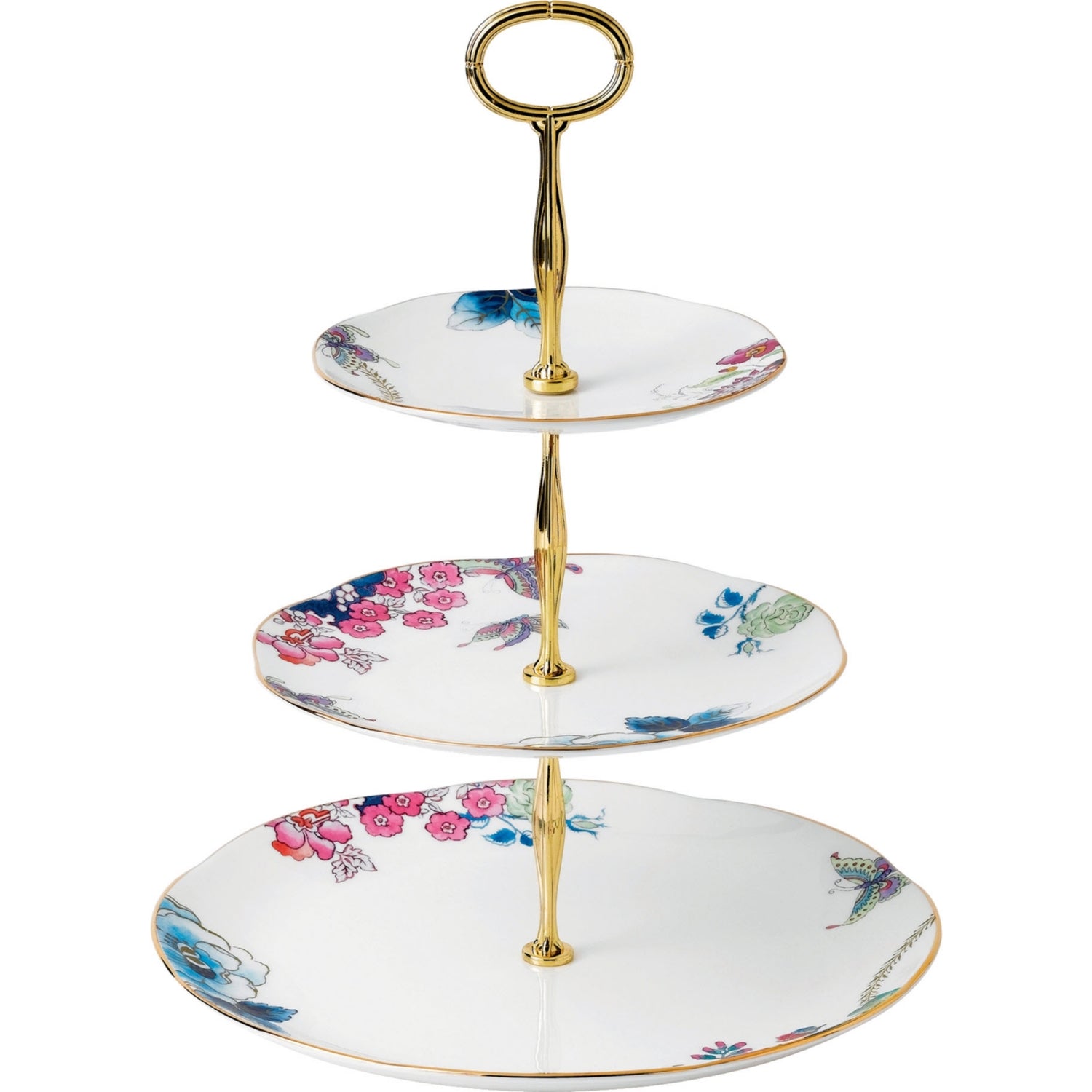 Wedgwood Butterfly Bloom three-tier cake stand (British brand)