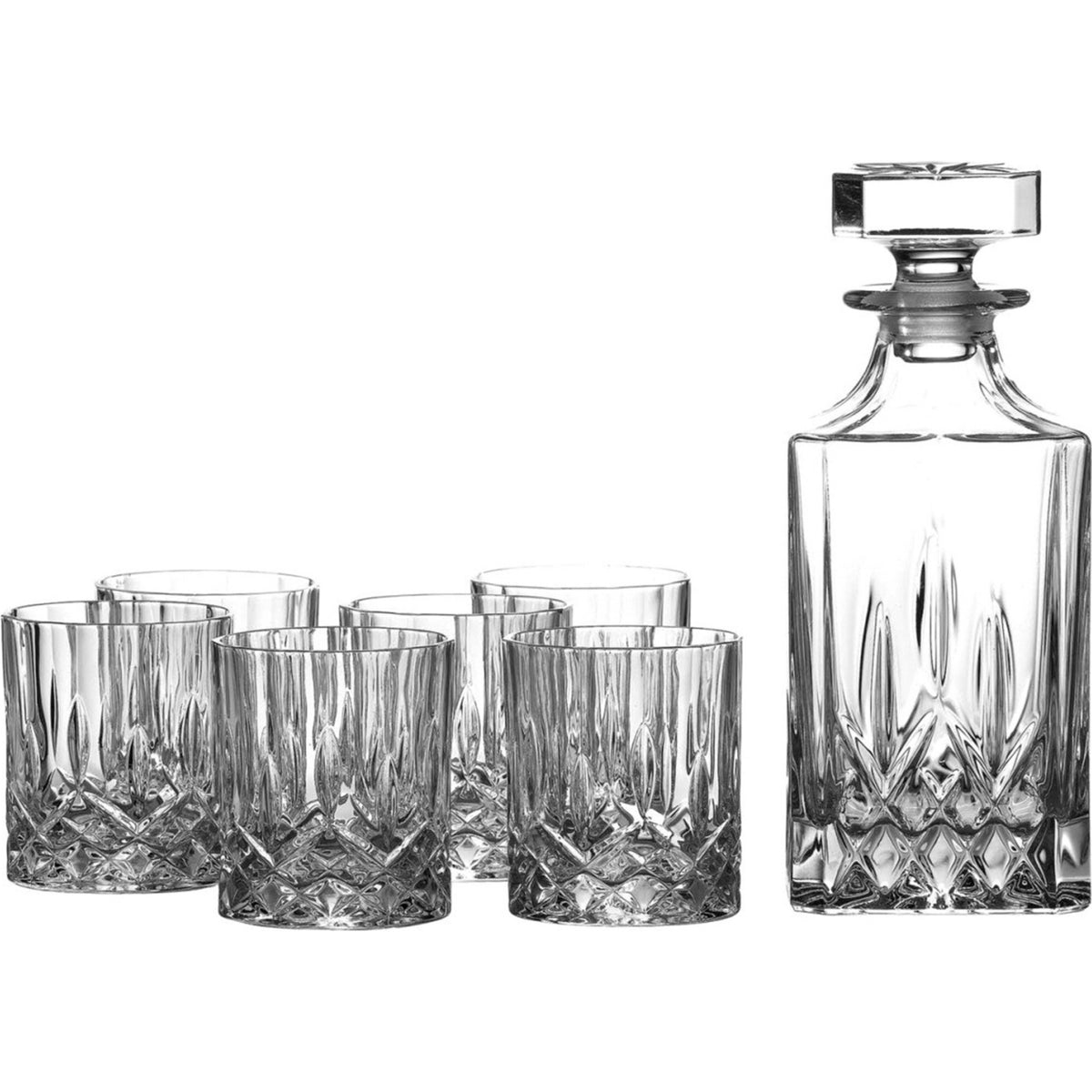 Royal Doulton Seasons decanter set with six glasses - British product