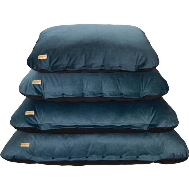 Earthbound Flat Cushion Henbury Navy Blue Medium