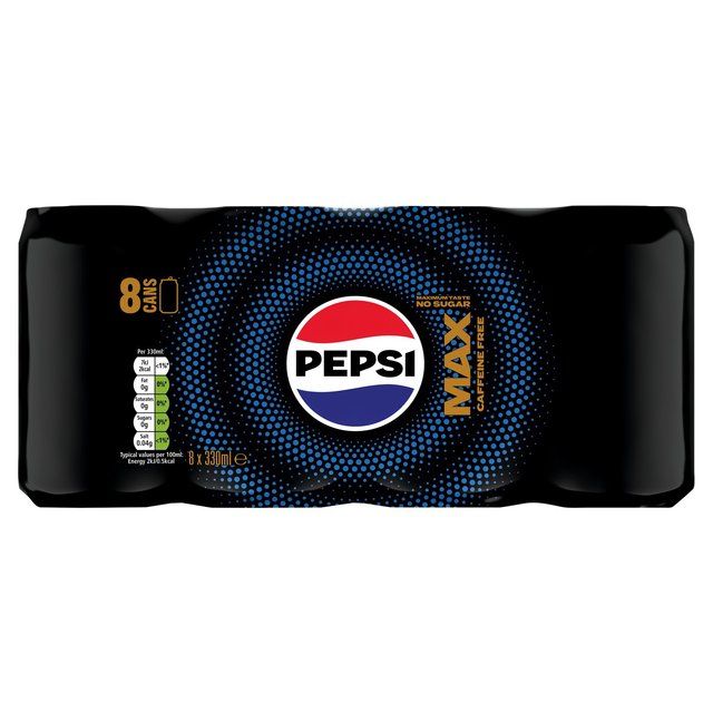 Pepsi Max Caffeine Free   8 x 330ml