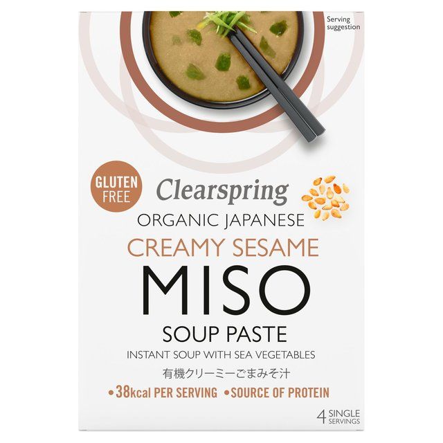 Clearspring Organic Japanese Creamy Sesame Instant Miso Soup Paste   4 x 15g GOODS M&S   