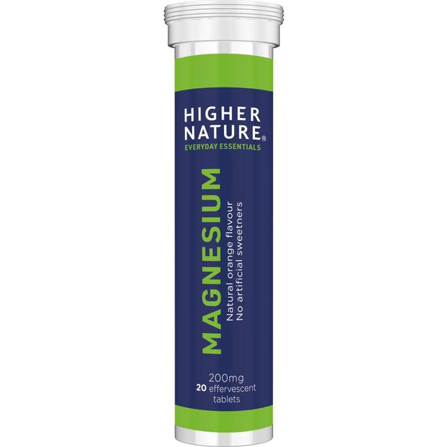 Higher Nature Everyday Essentials Magnesium Effervescent Tablets 200mg   20 per pack GOODS M&S   