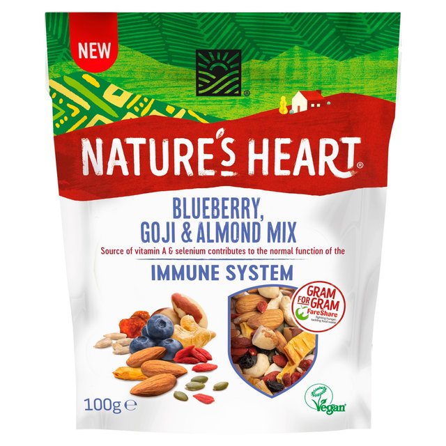 Nature's Heart Blueberry Goji & Almond Immune System Mix   100g