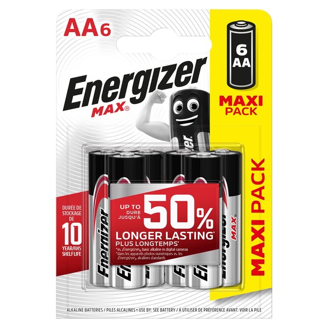 Energizer Max Alkaline AA   6 per pack GOODS M&S   