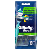 Gillette Blue II Plus Slalom Disposable Razors   8 per pack GOODS M&S   