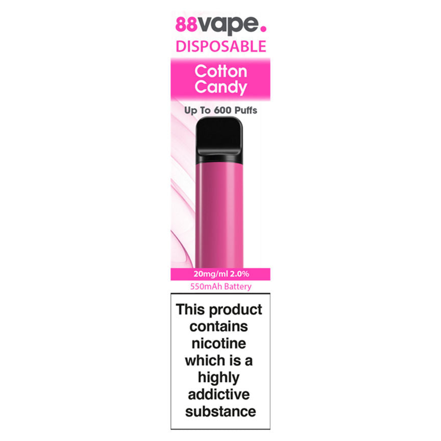 88Vape Disposable Cotton Candy GOODS ASDA   