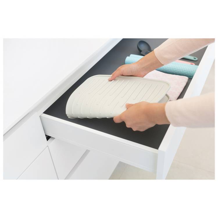 Brabantia silicone dish drying mat light grey, UK version