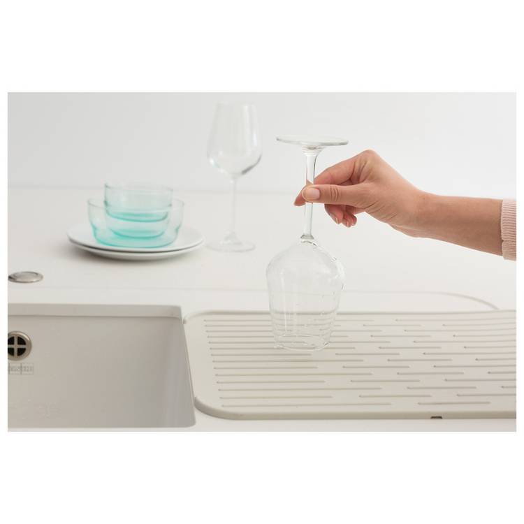 Brabantia silicone dish drying mat light grey, UK version