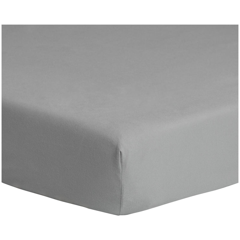 Home Essentials Brushed Grey Fitted Sheet - King size