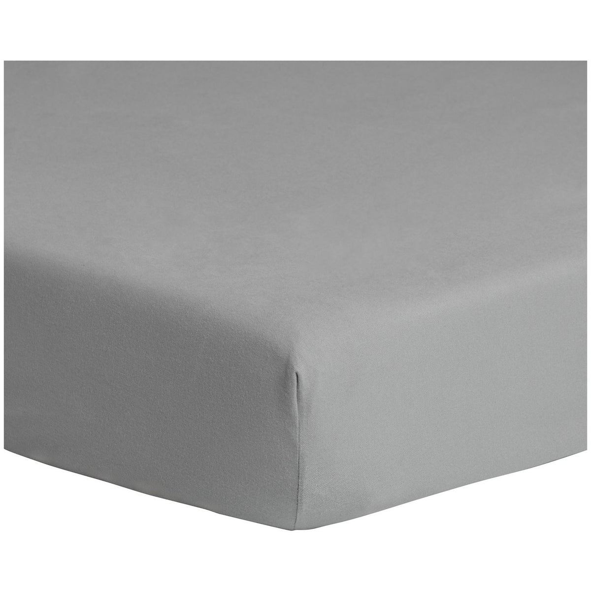 Home Essentials Brushed Grey Fitted Sheet - King size