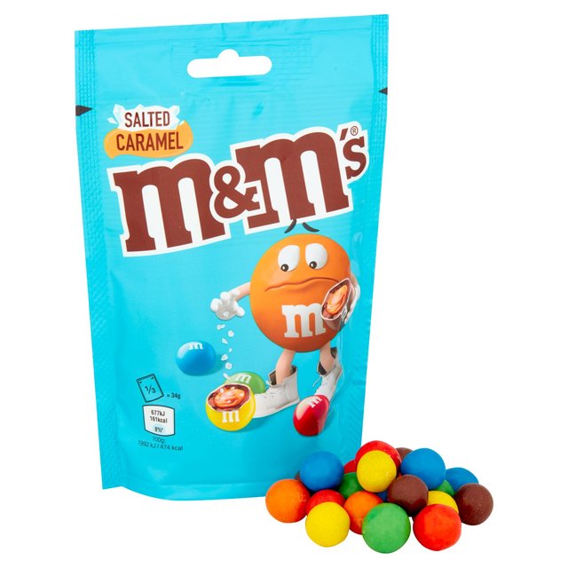 M&M's Salted Caramel Chocolate Pouch Bag    102g GOODS M&S   