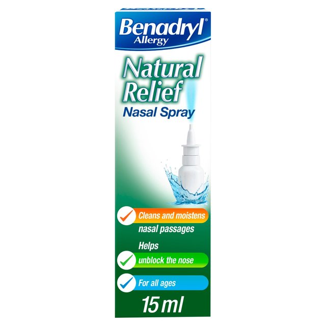 Benadryl Natural Allergy Relief Spray   15ml GOODS M&S   