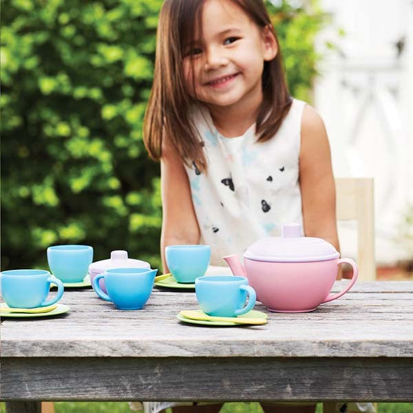 Green Toys Tea Set with Pink Teapot GOODS Superdrug   