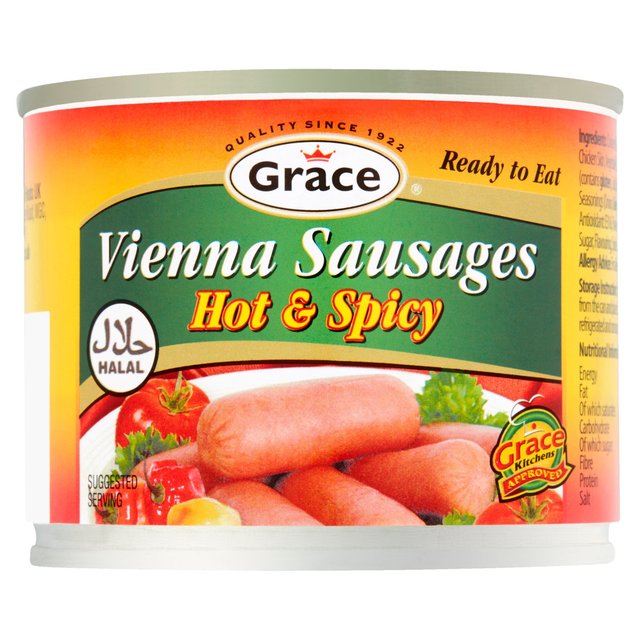 Grace Vienna Sausages Hot & Spicy Halal   200g