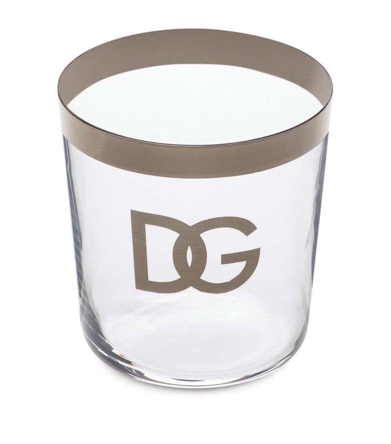 Dolce&Gabbana DG Logo glasses set of 2 with silver rim - British product