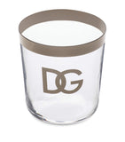 Dolce&Gabbana DG Logo glasses set of 2 with silver rim - British product