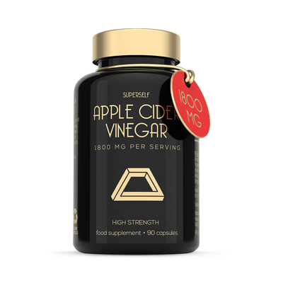 Holland & Barrett SuperSelf Apple Cider Vinegar with Mother Raw 1800mg 90 Capsules- Buy online at McGrocer