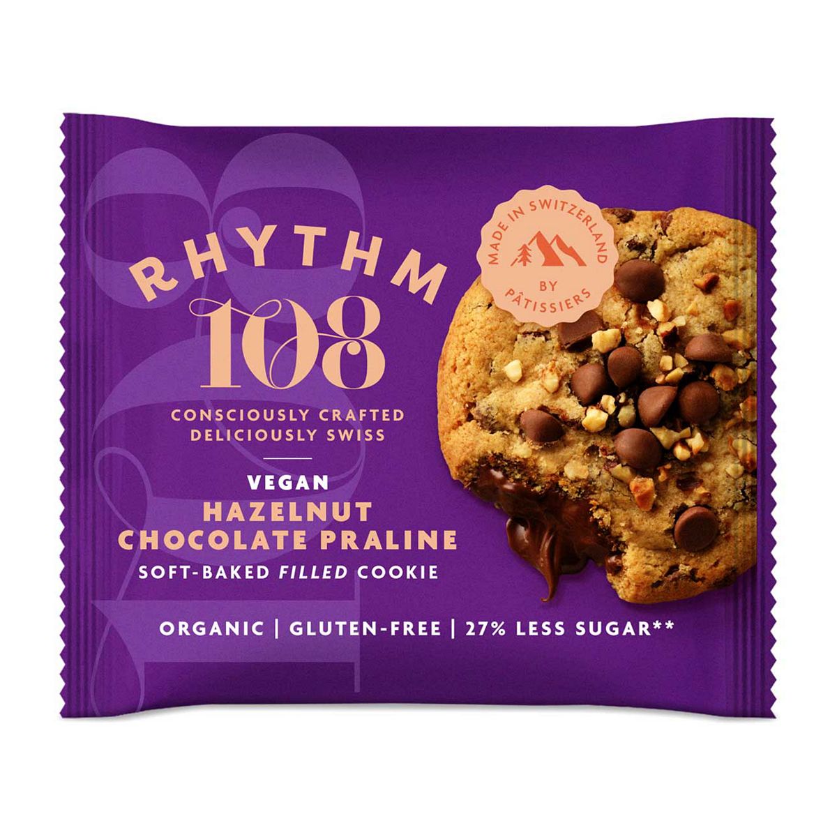 Rhythm 108 Vegan Hazelnut Chocolate Praline Cookie 50g Health Foods Boots   