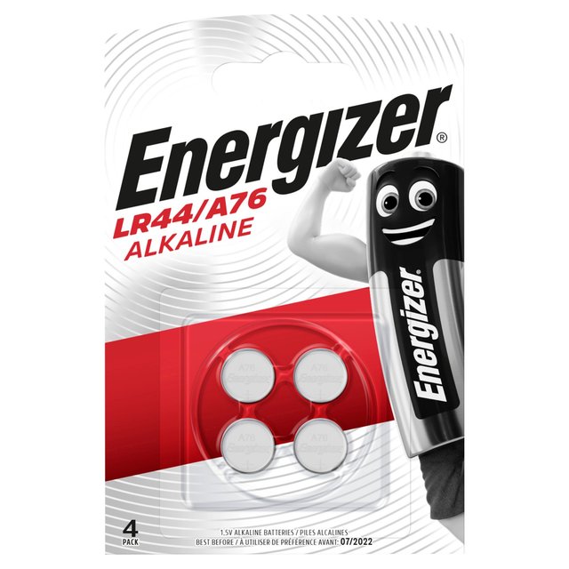 Energizer LR44/A76 Battery Cell   4 per pack