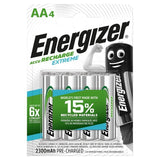 Energizer Extreme AA Rechargeable Batteries   4 per pack GOODS M&S   