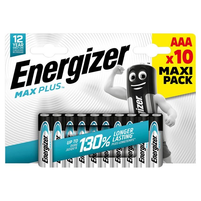 Energizer Max Plus AAA   10 per pack